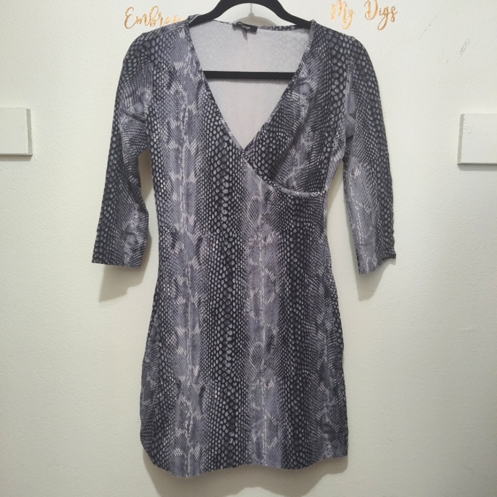 Express Snake Print Bodycon Mini